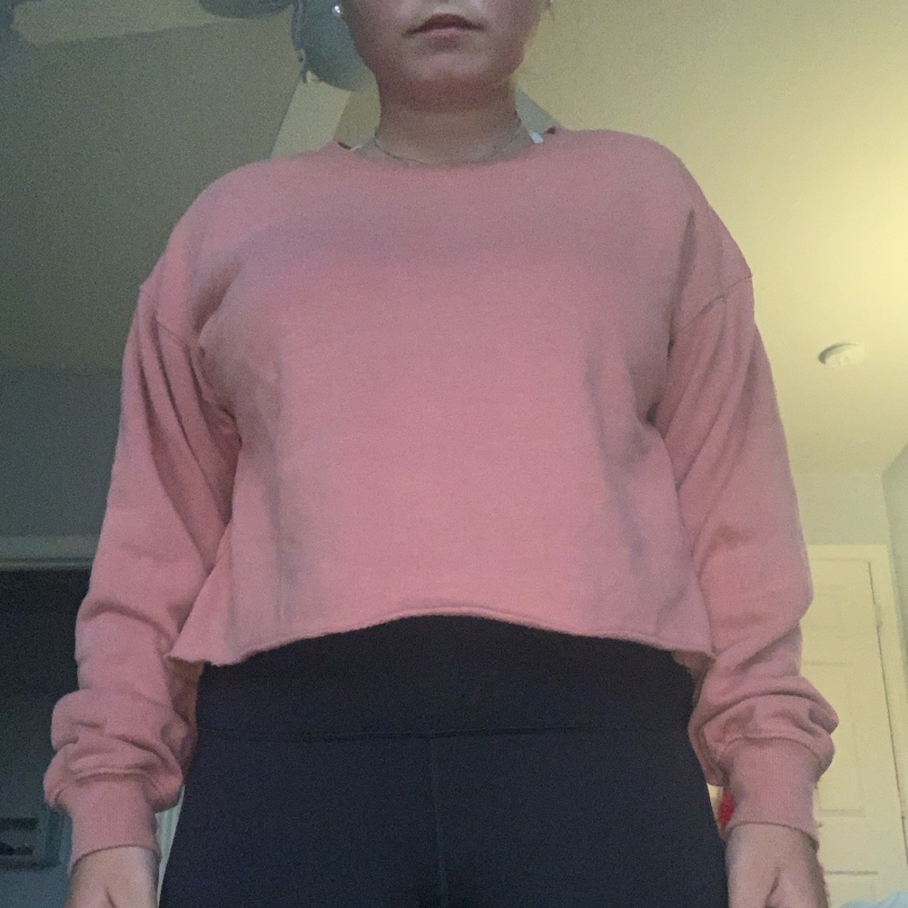 salmon sweatshirt